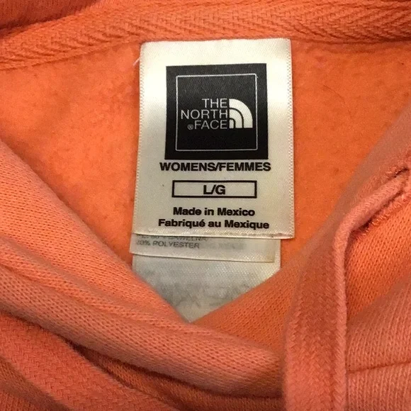 The North Face Orange Oversized Hoodie - Picture 3 of 5